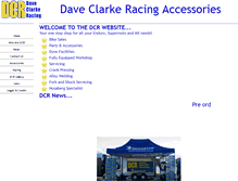 Tablet Screenshot of daveclarkeracing.com